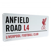 Gift Ideas - Official Liverpool FC Metal Street Sign - A Great Present For Football Fans